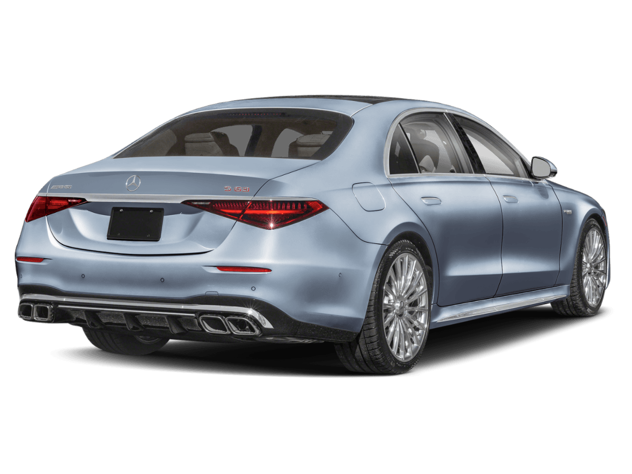 2026 Mercedes-Benz S-Class AMG S 63 E - Rear 3/4, facing to the right