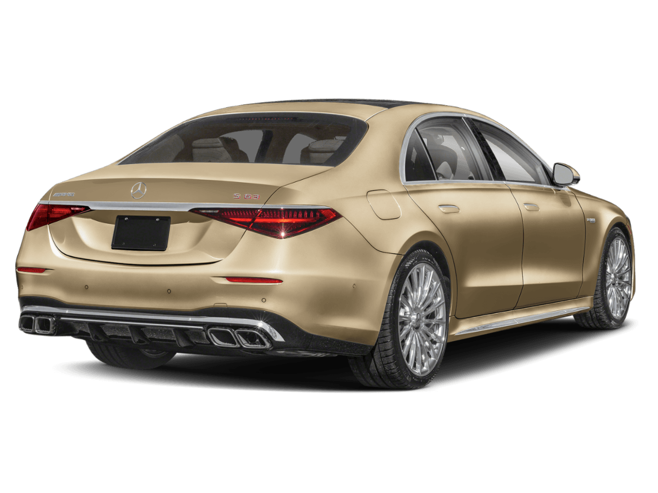 2026 Mercedes-Benz S-Class AMG S 63 E - Rear 3/4, facing to the right