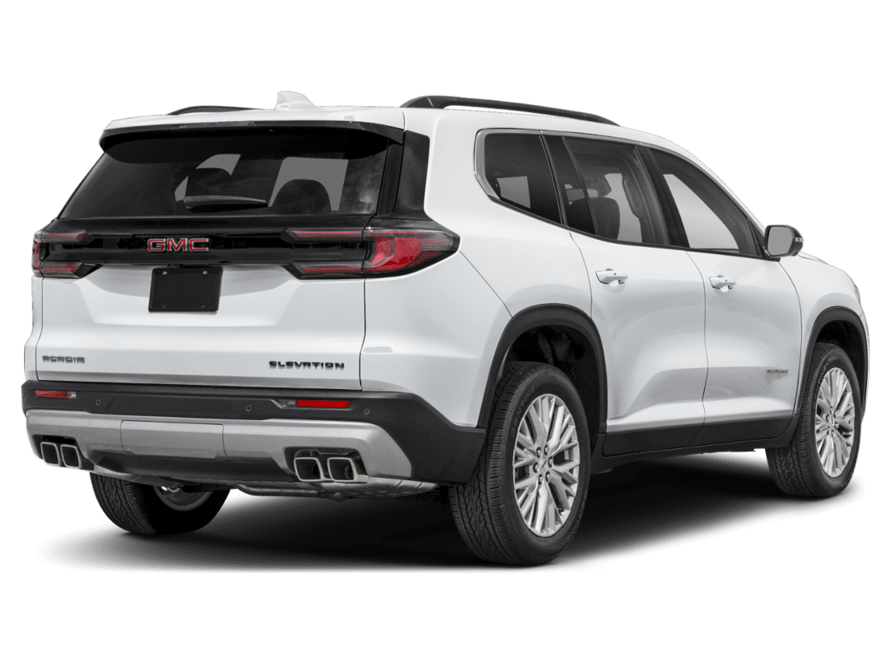 2026 GMC Acadia FWD Elevation - Rear 3/4, facing to the right