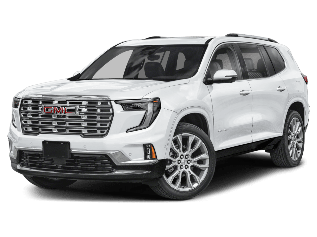 2026 GMC Acadia FWD Denali - Front 3/4, facing to the left