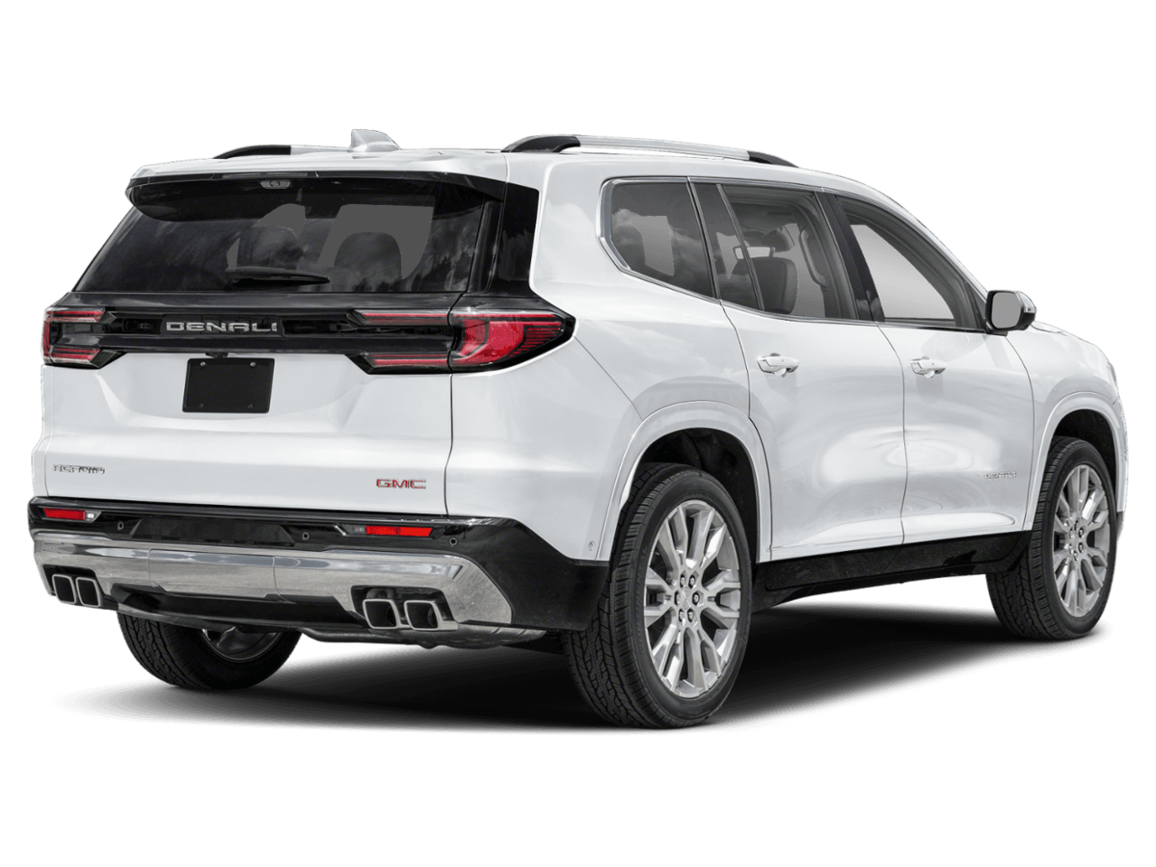 2026 GMC Acadia FWD Denali - Rear 3/4, facing to the right
