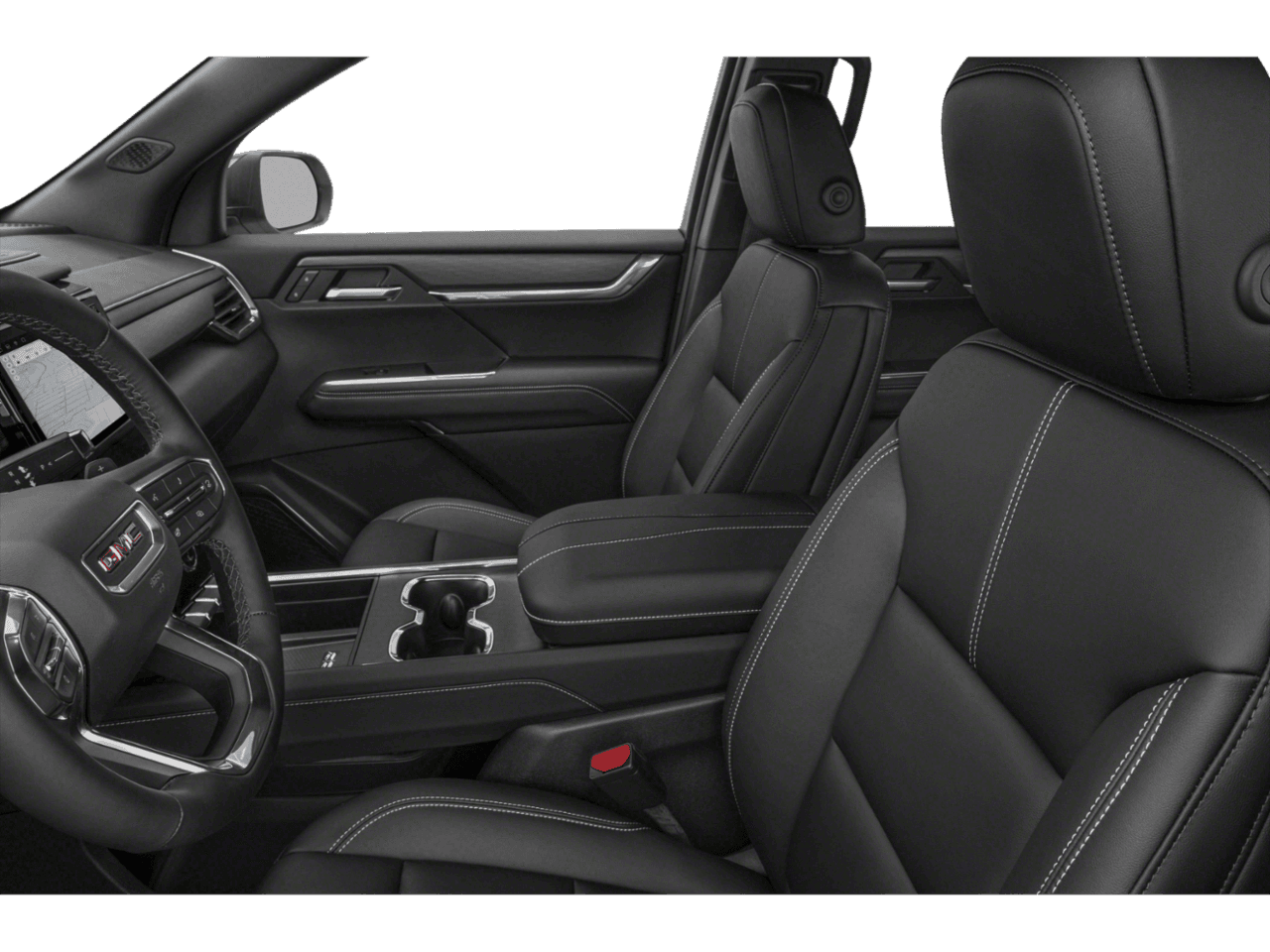 2026 GMC Acadia AWD Elevation - Interior Driver's Side with Door Open, Front Seat Feature