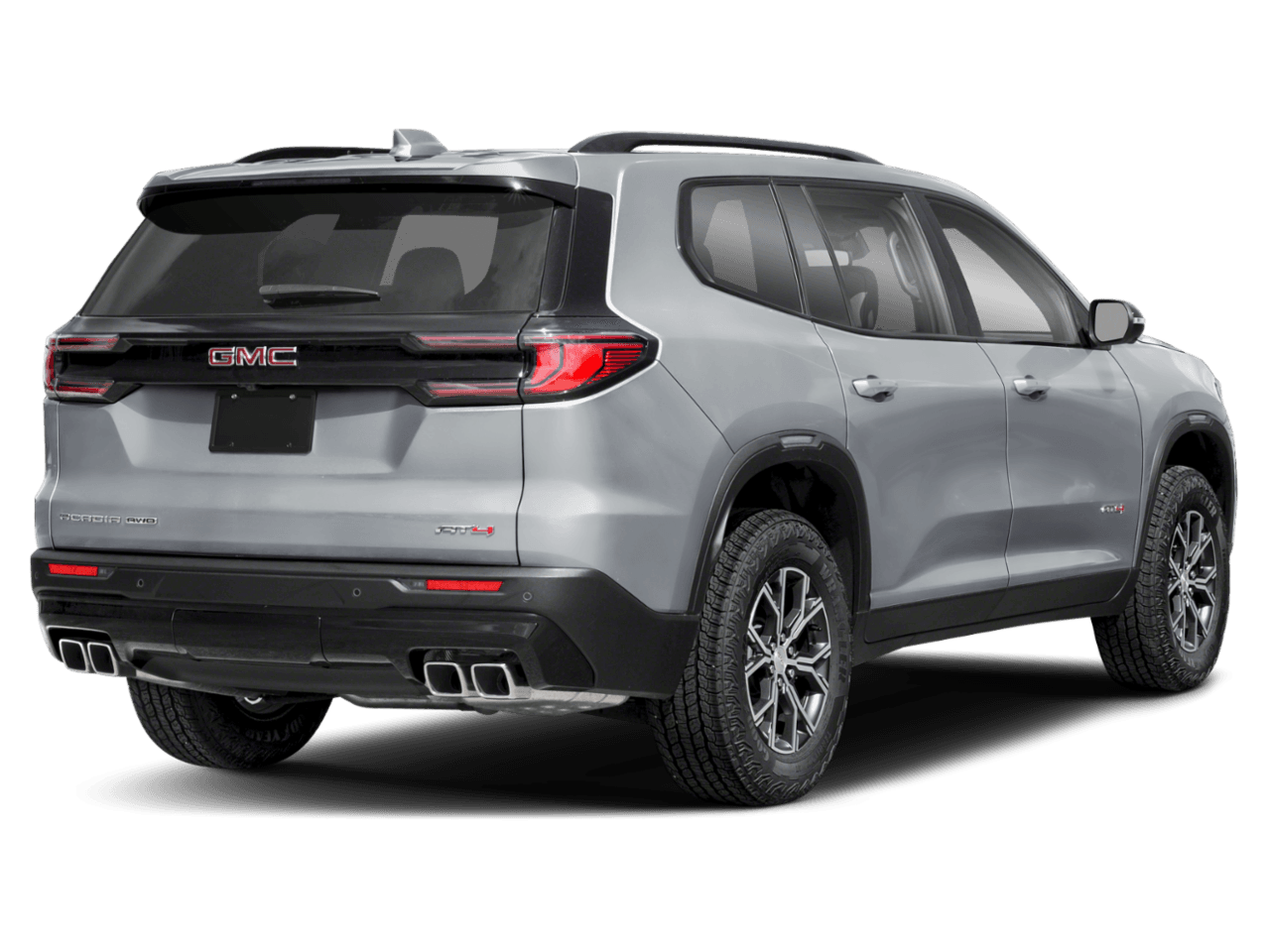 2026 GMC Acadia AWD AT4 - Rear 3/4, facing to the right