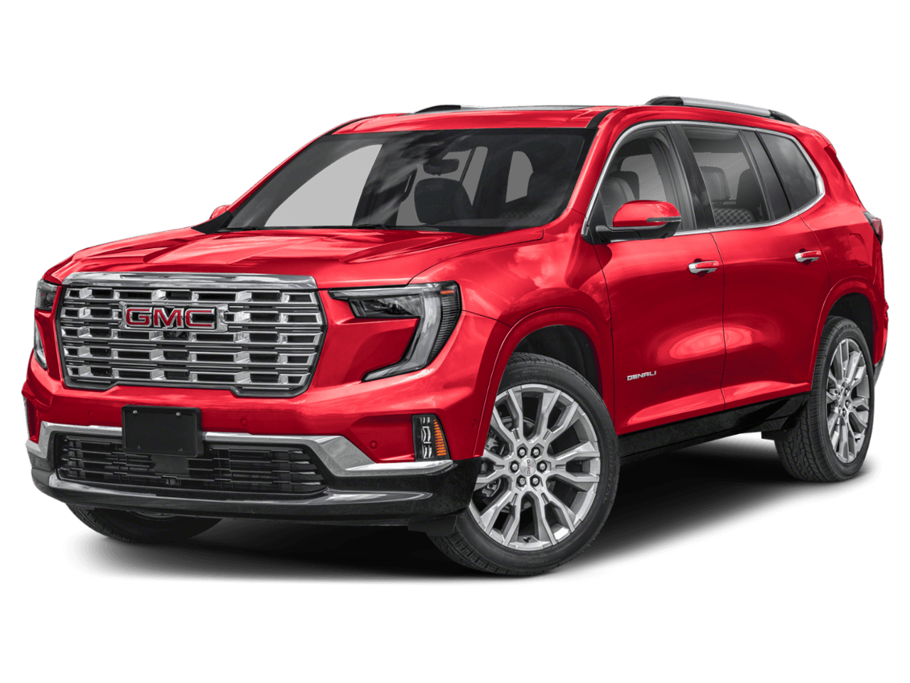 2026 GMC Acadia AWD Denali - Front 3/4, facing to the left