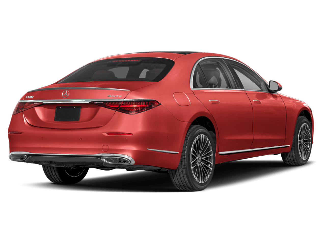 2026 Mercedes-Benz S-Class S 580 - Rear 3/4, facing to the right