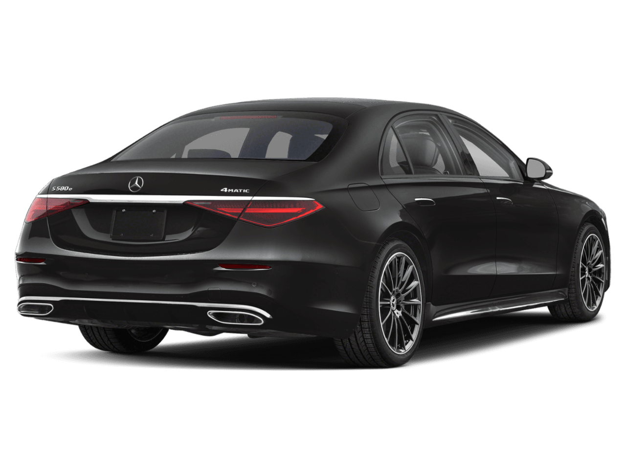 2026 Mercedes-Benz S-Class S 580e - Rear 3/4, facing to the right