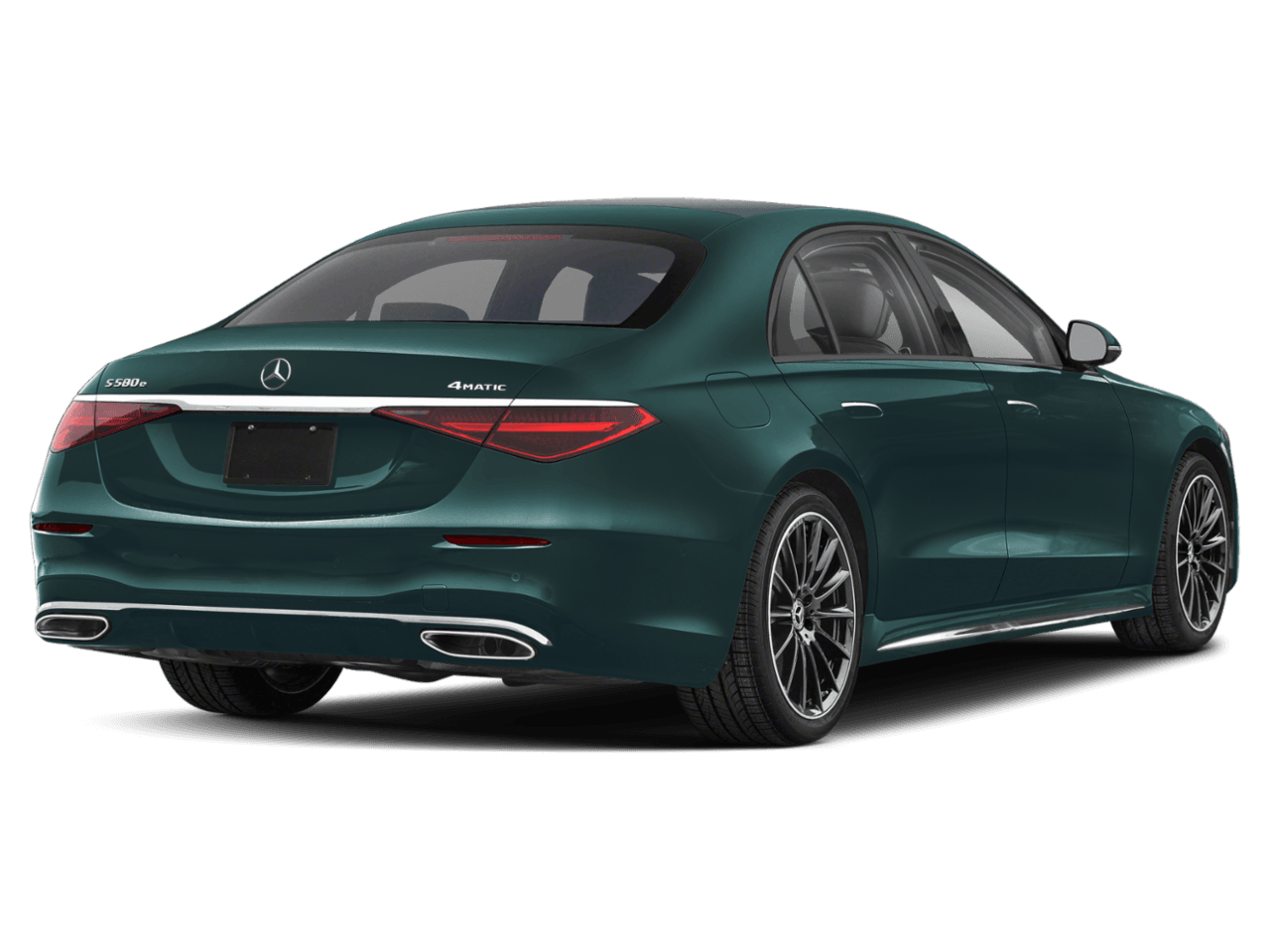 2026 Mercedes-Benz S-Class S 580e - Rear 3/4, facing to the right