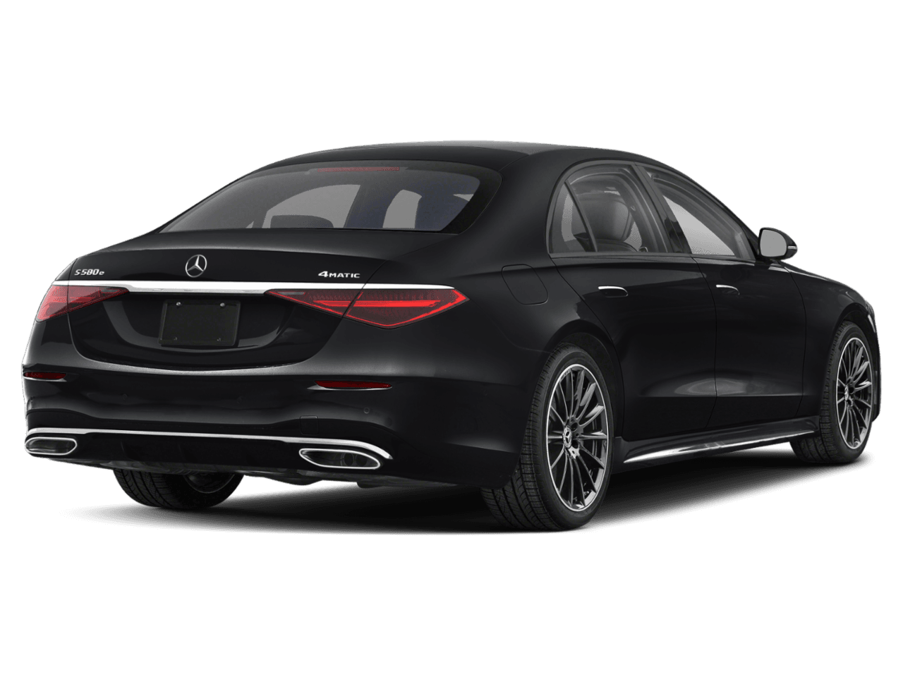 2026 Mercedes-Benz S-Class S 580e - Rear 3/4, facing to the right