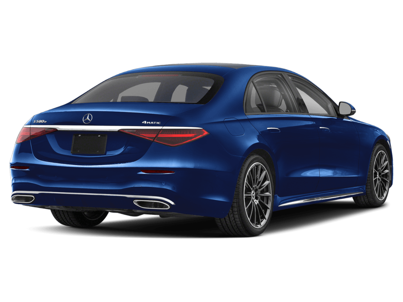 2026 Mercedes-Benz S-Class S 580e - Rear 3/4, facing to the right