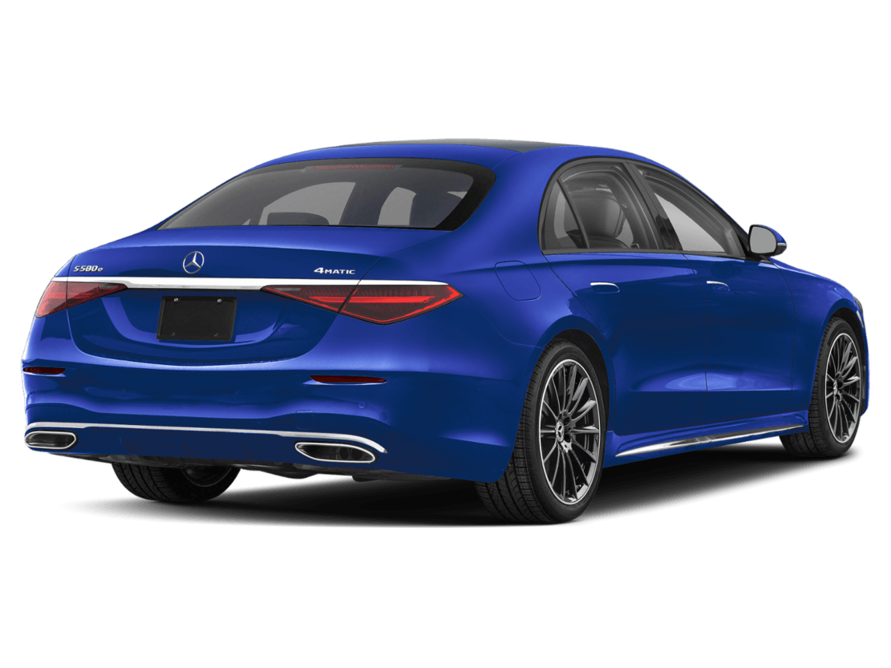 2026 Mercedes-Benz S-Class S 580e - Rear 3/4, facing to the right