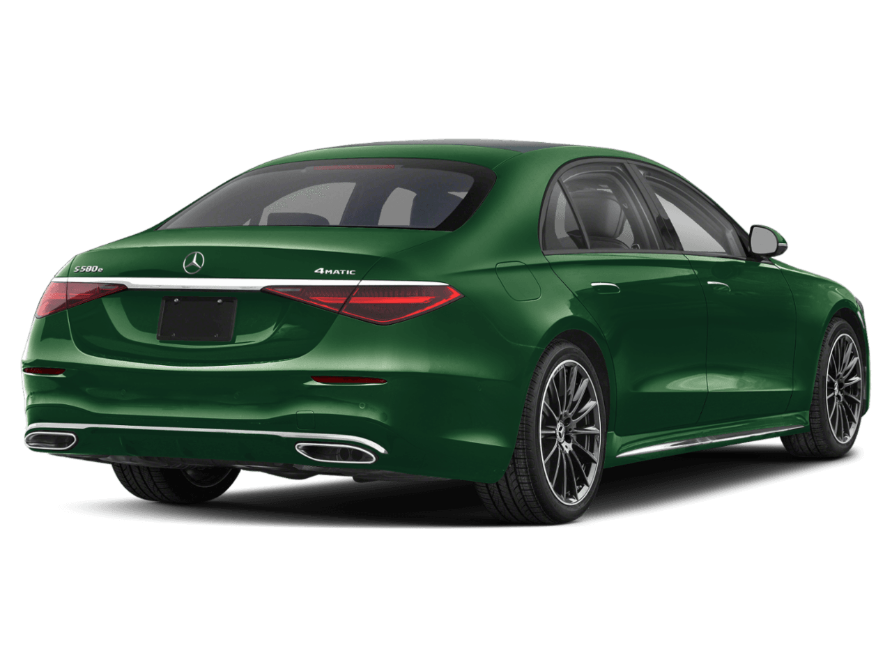 2026 Mercedes-Benz S-Class S 580e - Rear 3/4, facing to the right
