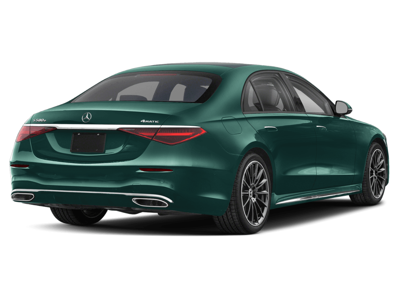 2026 Mercedes-Benz S-Class S 580e - Rear 3/4, facing to the right