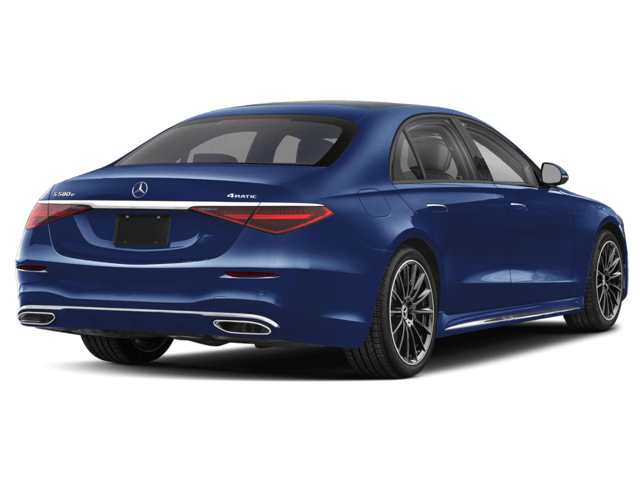 2026 Mercedes-Benz S-Class S 580e - Rear 3/4, facing to the right