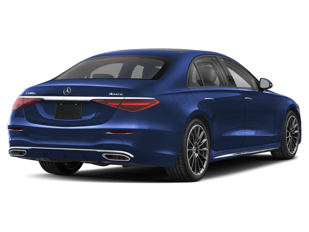 2026 Mercedes-Benz S-Class S 580e - Rear 3/4, facing to the right