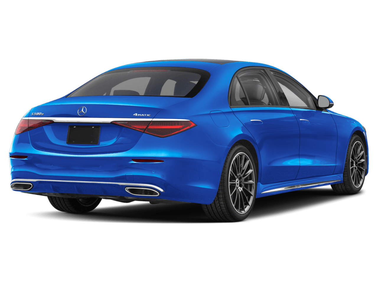 2026 Mercedes-Benz S-Class S 580e - Rear 3/4, facing to the right