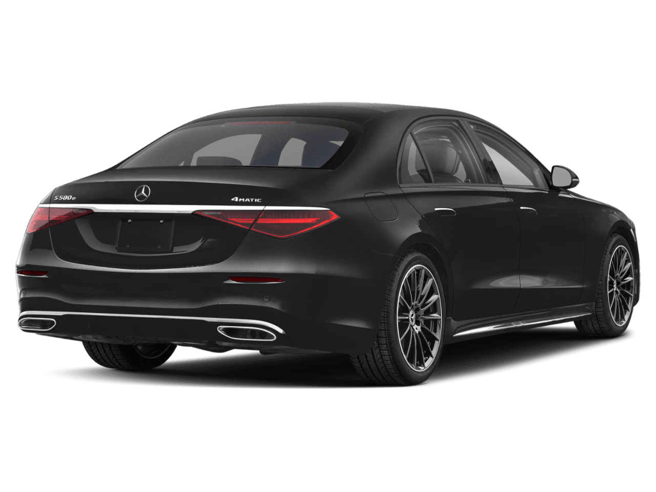 2026 Mercedes-Benz S-Class S 580e - Rear 3/4, facing to the right