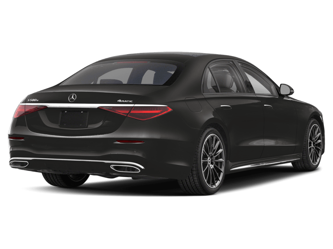 2026 Mercedes-Benz S-Class S 580e - Rear 3/4, facing to the right