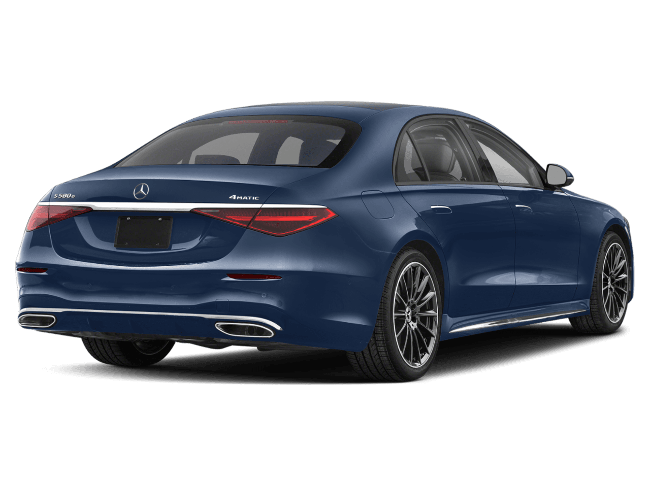 2026 Mercedes-Benz S-Class S 580e - Rear 3/4, facing to the right