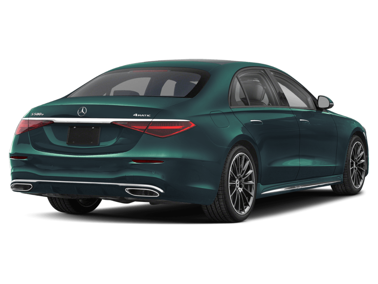 2026 Mercedes-Benz S-Class S 580e - Rear 3/4, facing to the right
