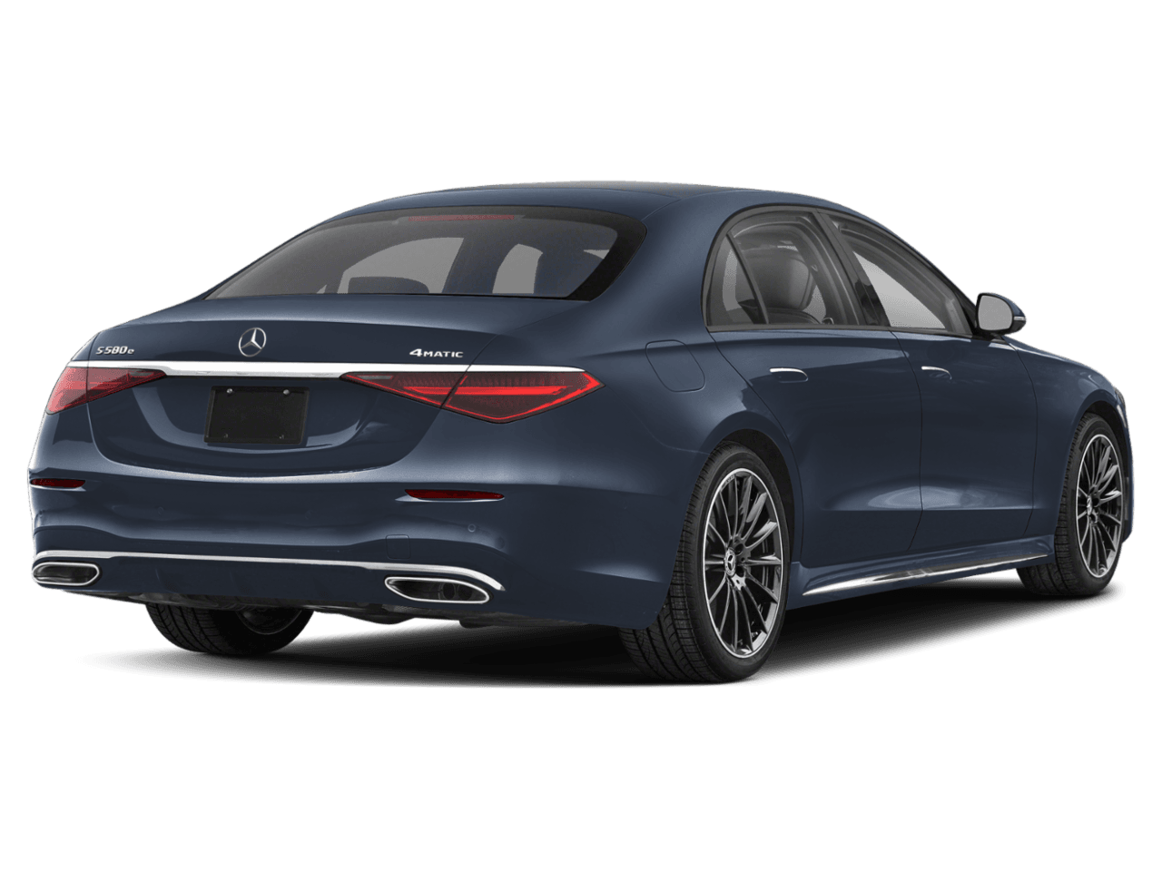 2026 Mercedes-Benz S-Class S 580e - Rear 3/4, facing to the right