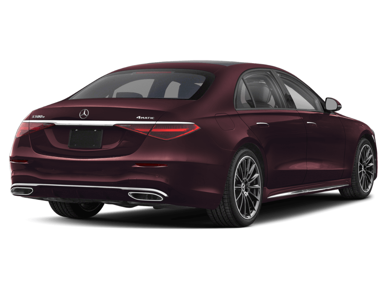 2026 Mercedes-Benz S-Class S 580e - Rear 3/4, facing to the right