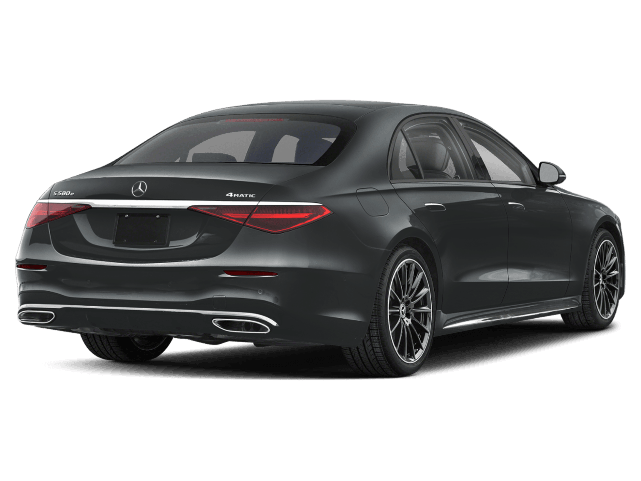 2026 Mercedes-Benz S-Class S 580e - Rear 3/4, facing to the right