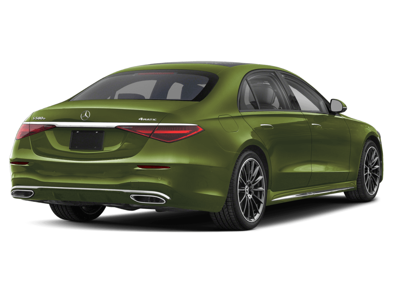 2026 Mercedes-Benz S-Class S 580e - Rear 3/4, facing to the right