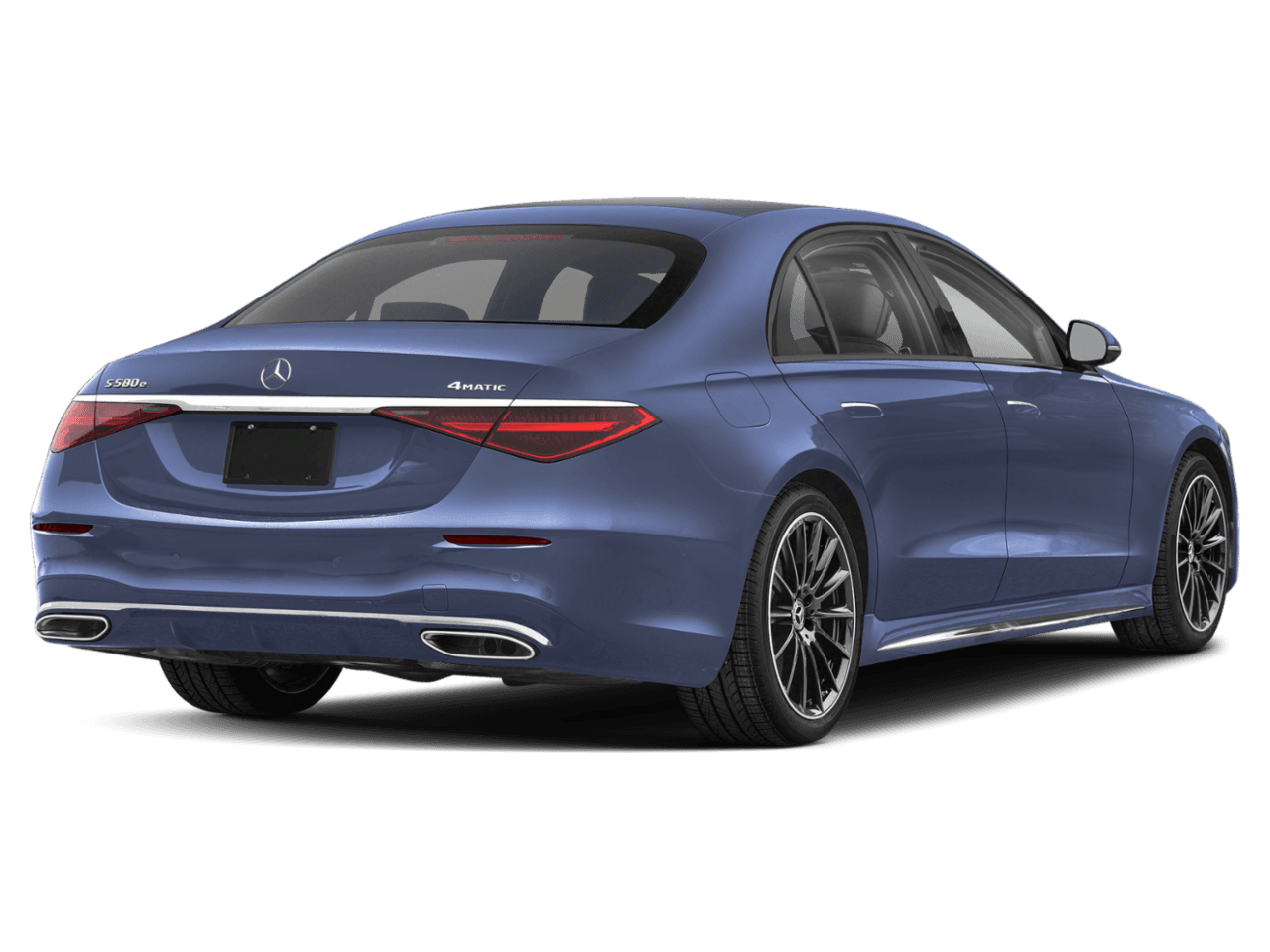 2026 Mercedes-Benz S-Class S 580e - Rear 3/4, facing to the right