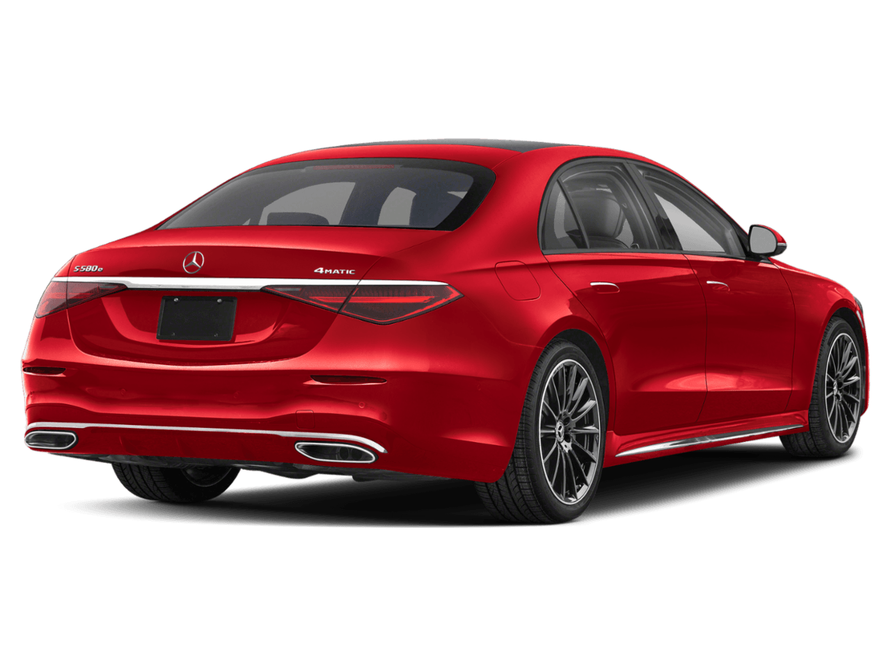 2026 Mercedes-Benz S-Class S 580e - Rear 3/4, facing to the right