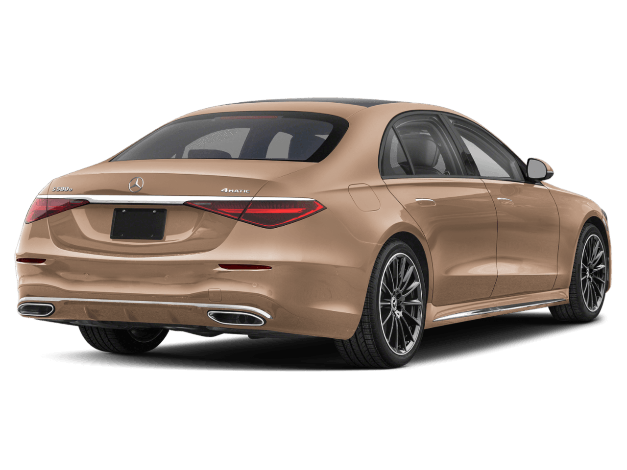 2026 Mercedes-Benz S-Class S 580e - Rear 3/4, facing to the right