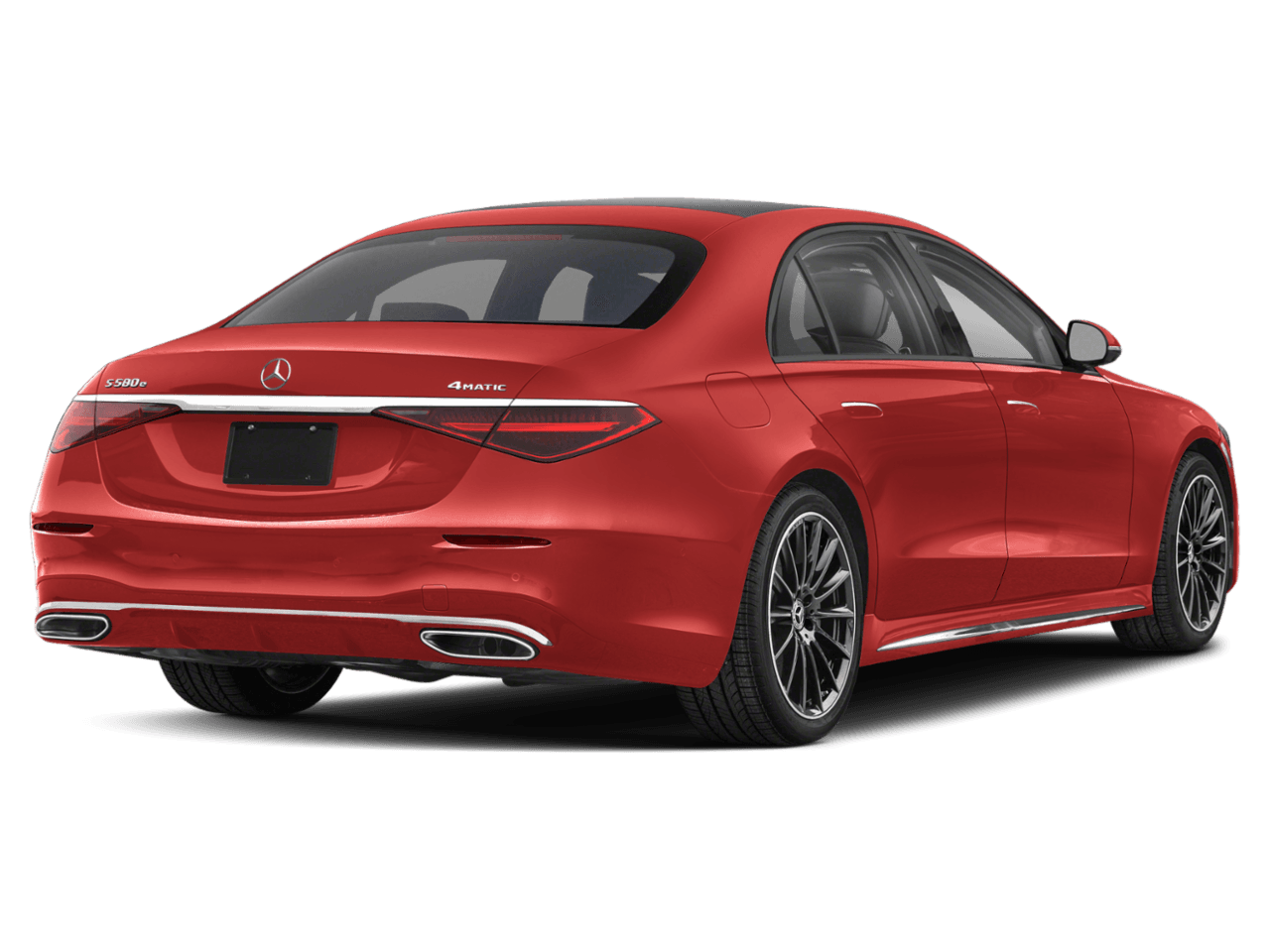 2026 Mercedes-Benz S-Class S 580e - Rear 3/4, facing to the right