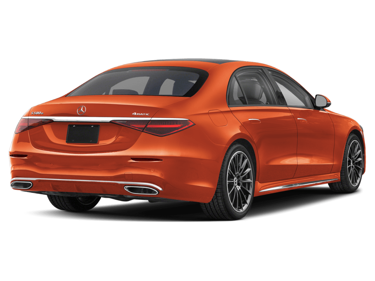 2026 Mercedes-Benz S-Class S 580e - Rear 3/4, facing to the right