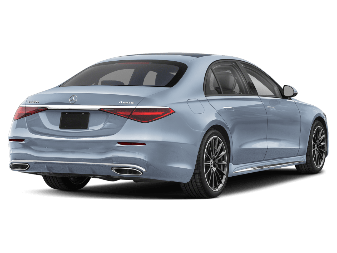 2026 Mercedes-Benz S-Class S 580e - Rear 3/4, facing to the right