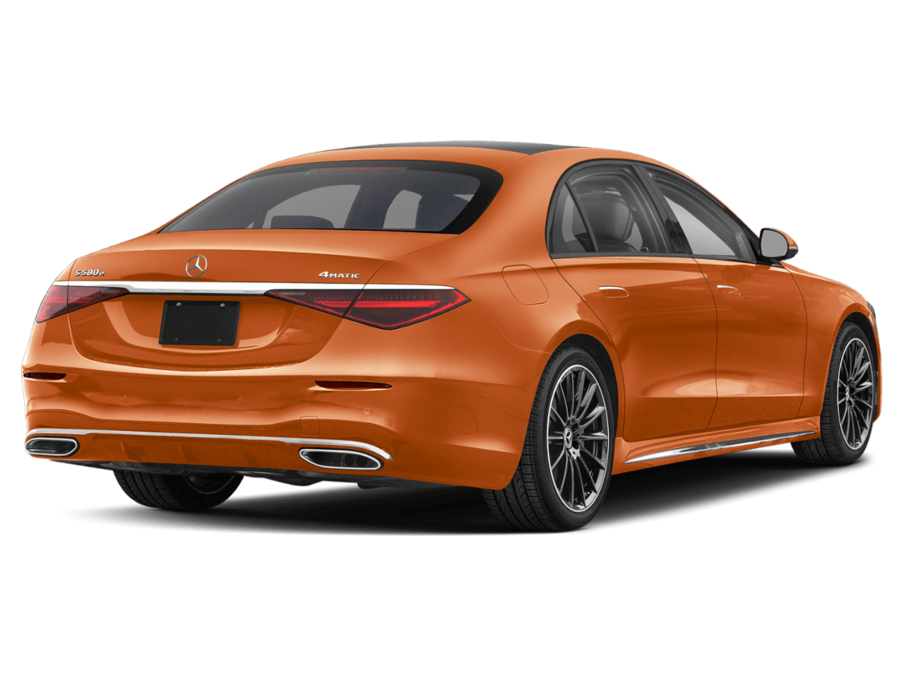 2026 Mercedes-Benz S-Class S 580e - Rear 3/4, facing to the right