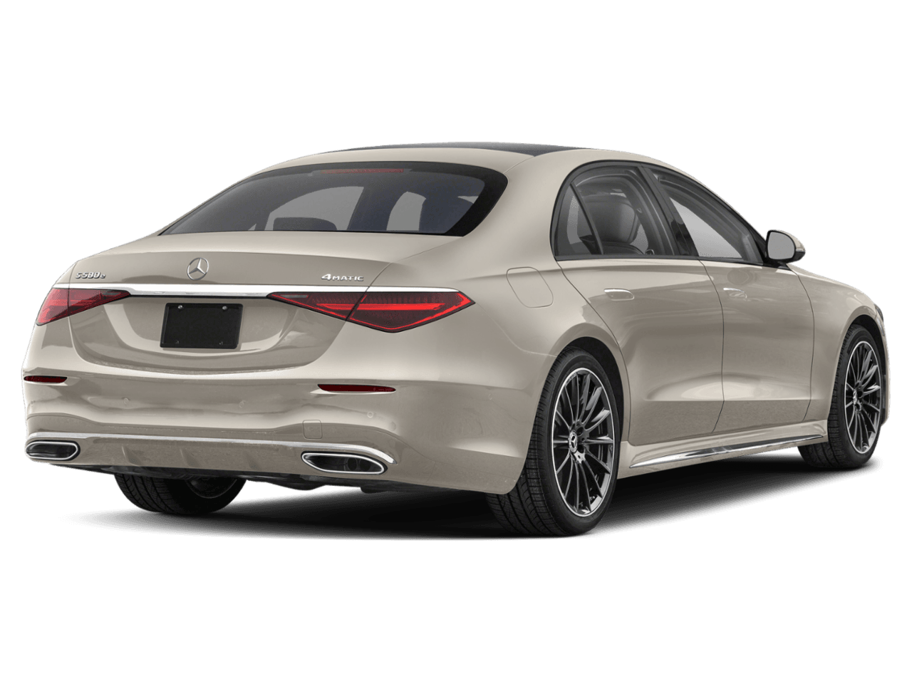 2026 Mercedes-Benz S-Class S 580e - Rear 3/4, facing to the right