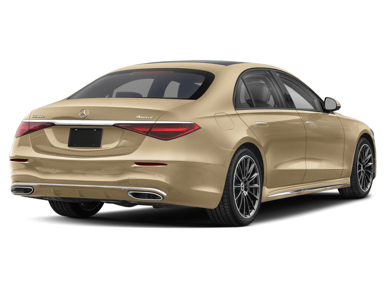 2026 Mercedes-Benz S-Class S 580e - Rear 3/4, facing to the right