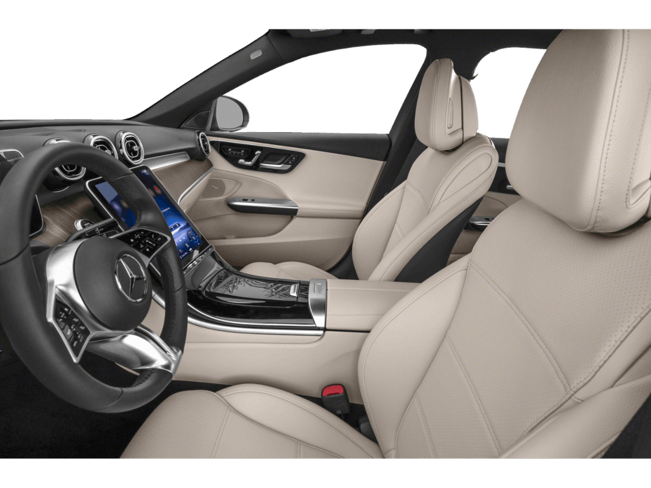 2026 Mercedes-Benz C-Class C 300 - Interior Driver's Side with Door Open, Front Seat Feature