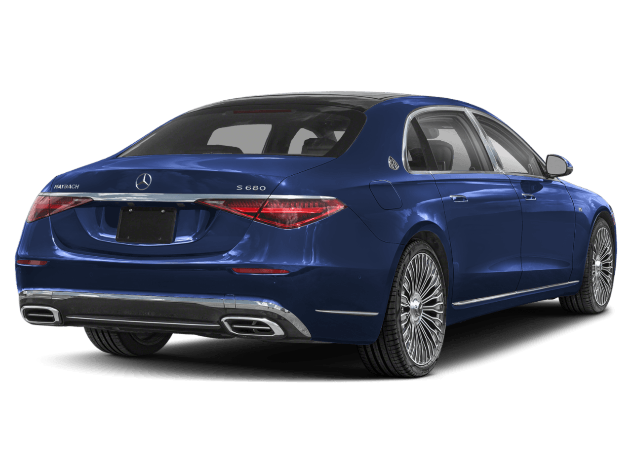 2026 Mercedes-Benz S-Class Maybach S 680 - Rear 3/4, facing to the right