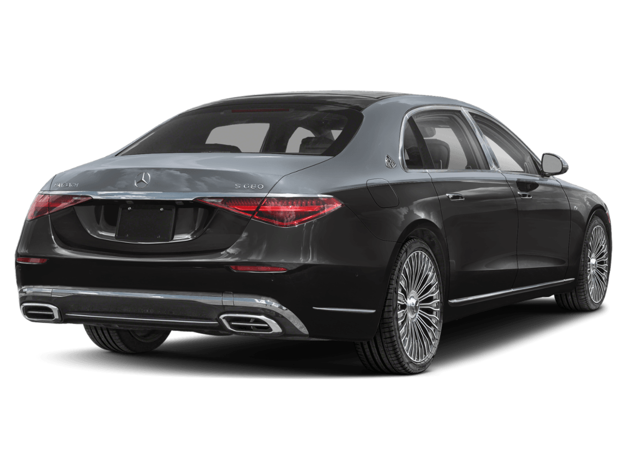 2026 Mercedes-Benz S-Class Maybach S 680 - Rear 3/4, facing to the right