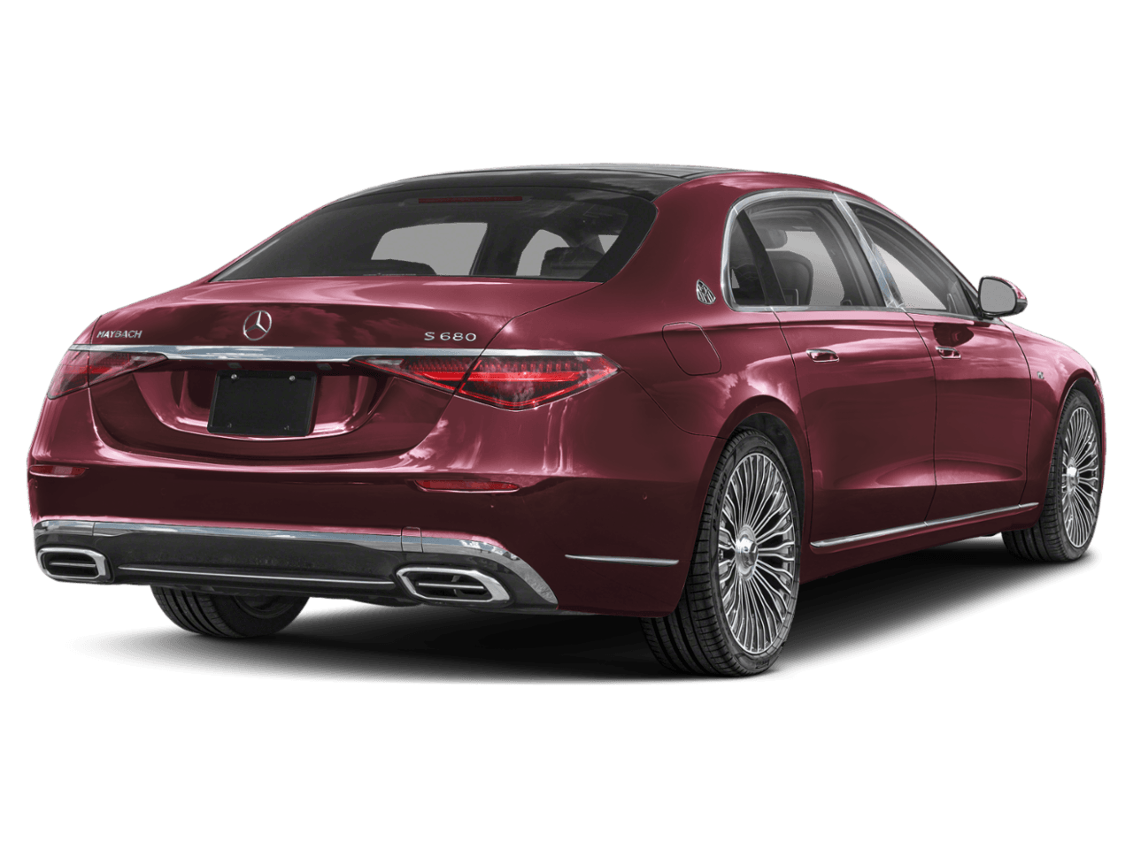 2026 Mercedes-Benz S-Class Maybach S 680 - Rear 3/4, facing to the right