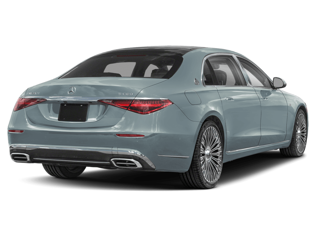 2026 Mercedes-Benz S-Class Maybach S 680 - Rear 3/4, facing to the right