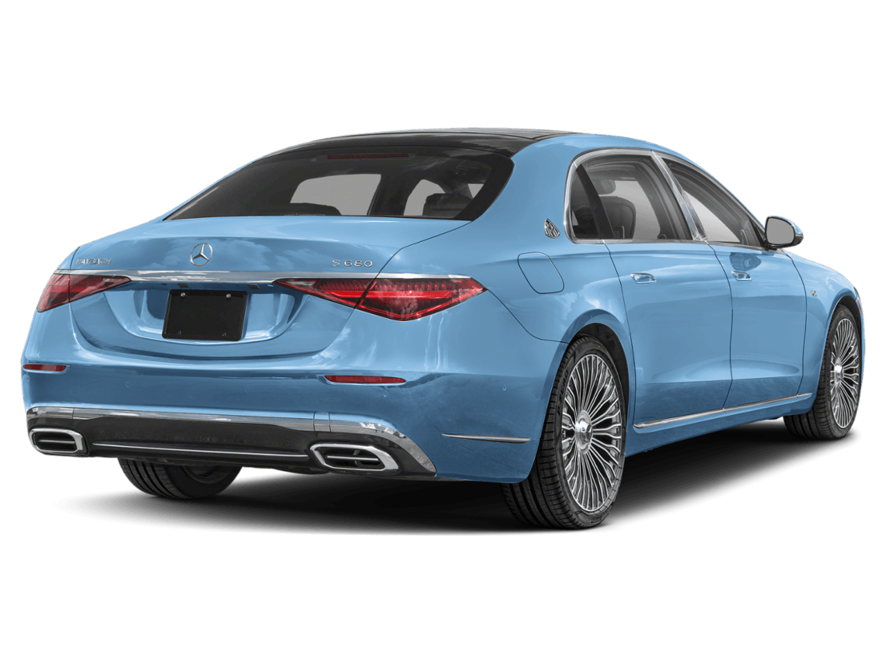 2026 Mercedes-Benz S-Class Maybach S 680 - Rear 3/4, facing to the right