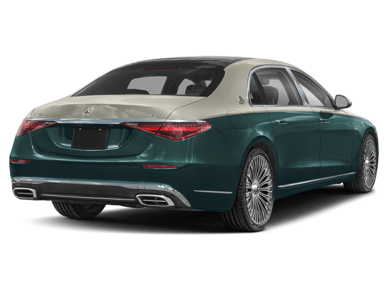 2026 Mercedes-Benz S-Class Maybach S 680 - Rear 3/4, facing to the right