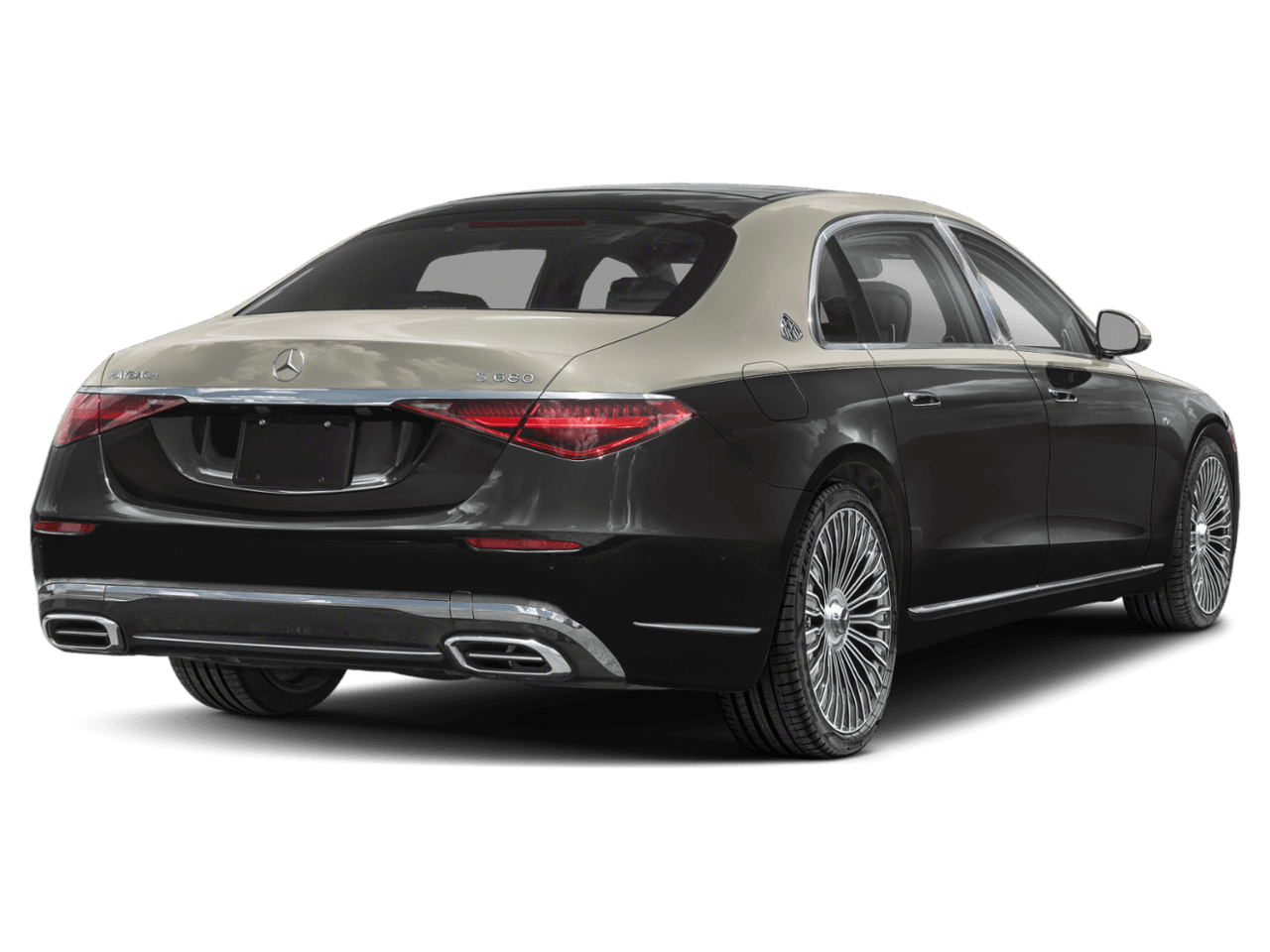 2026 Mercedes-Benz S-Class Maybach S 680 - Rear 3/4, facing to the right