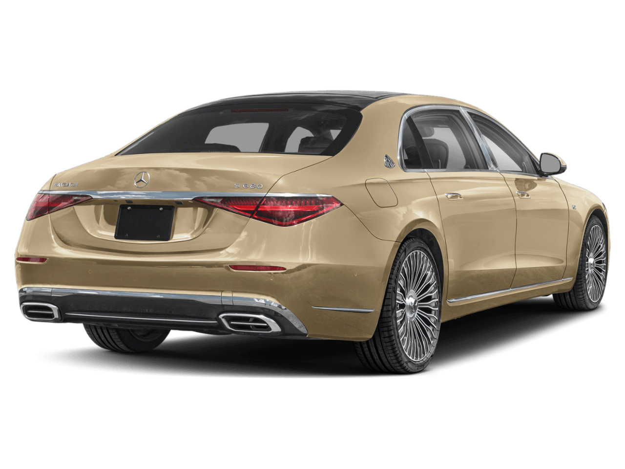 2026 Mercedes-Benz S-Class Maybach S 680 - Rear 3/4, facing to the right