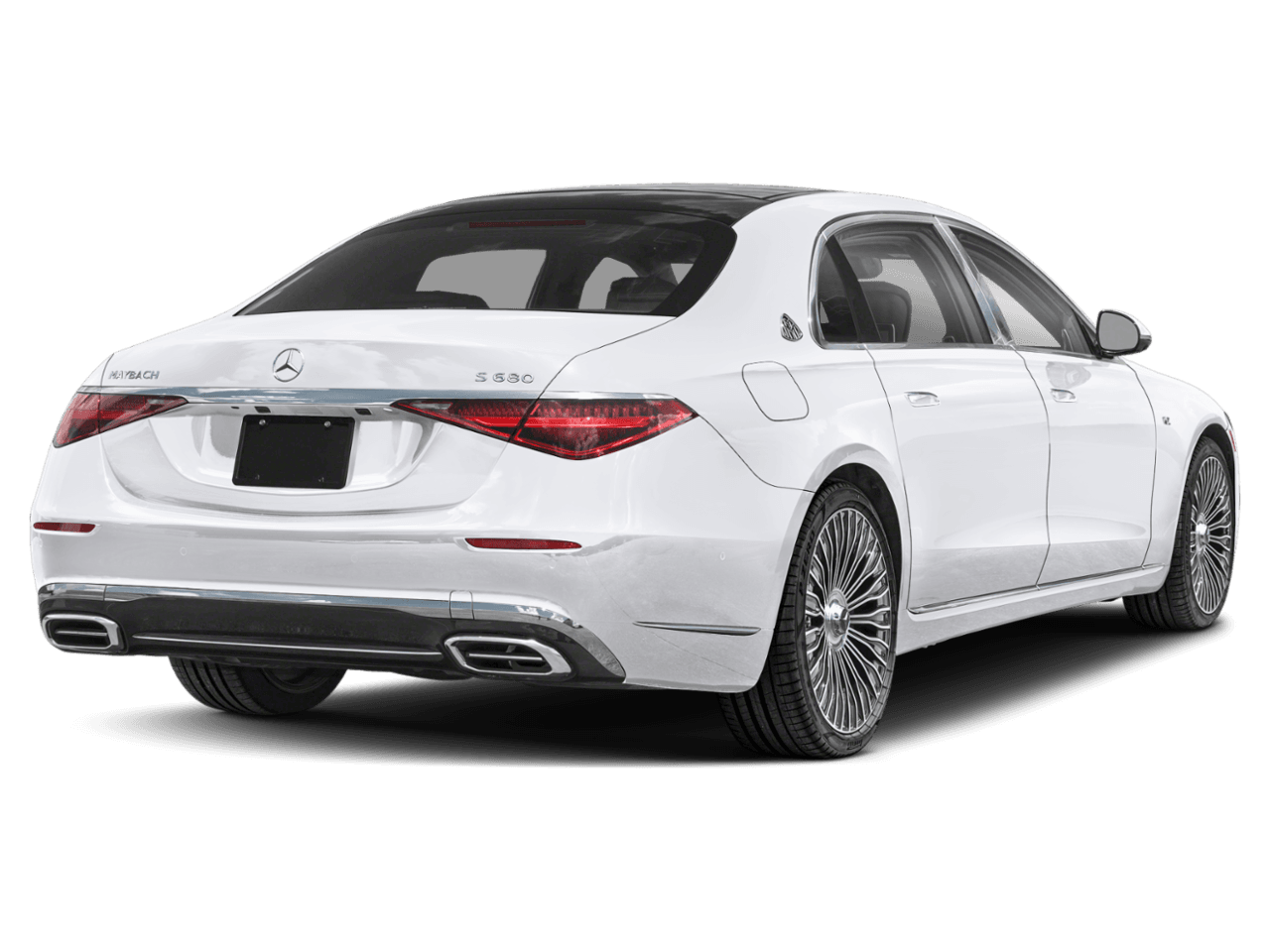 2026 Mercedes-Benz S-Class Maybach S 680 - Rear 3/4, facing to the right