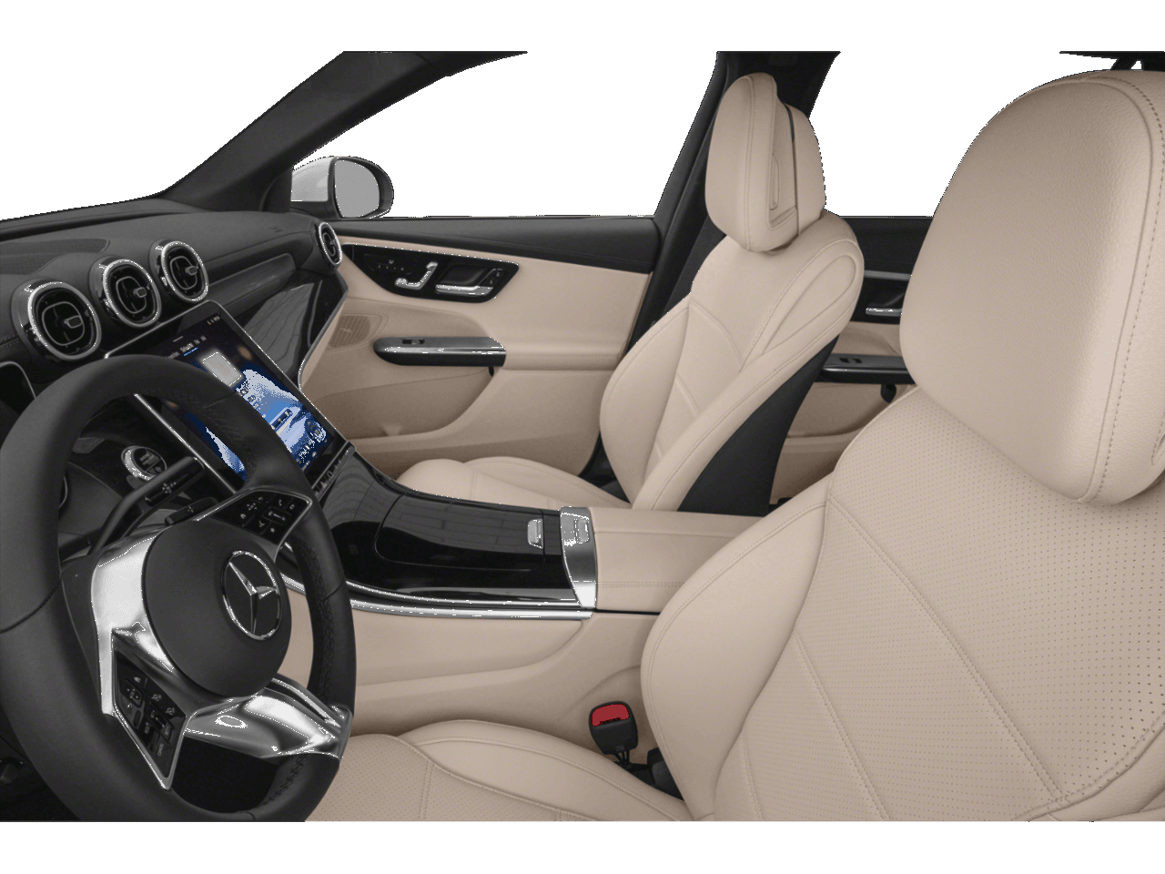2026 Mercedes-Benz GLC GLC 300 - Interior Driver's Side with Door Open, Front Seat Feature