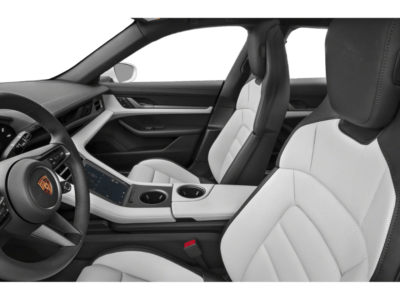 2026 Porsche Taycan 4 - Interior Driver's Side with Door Open, Front Seat Feature