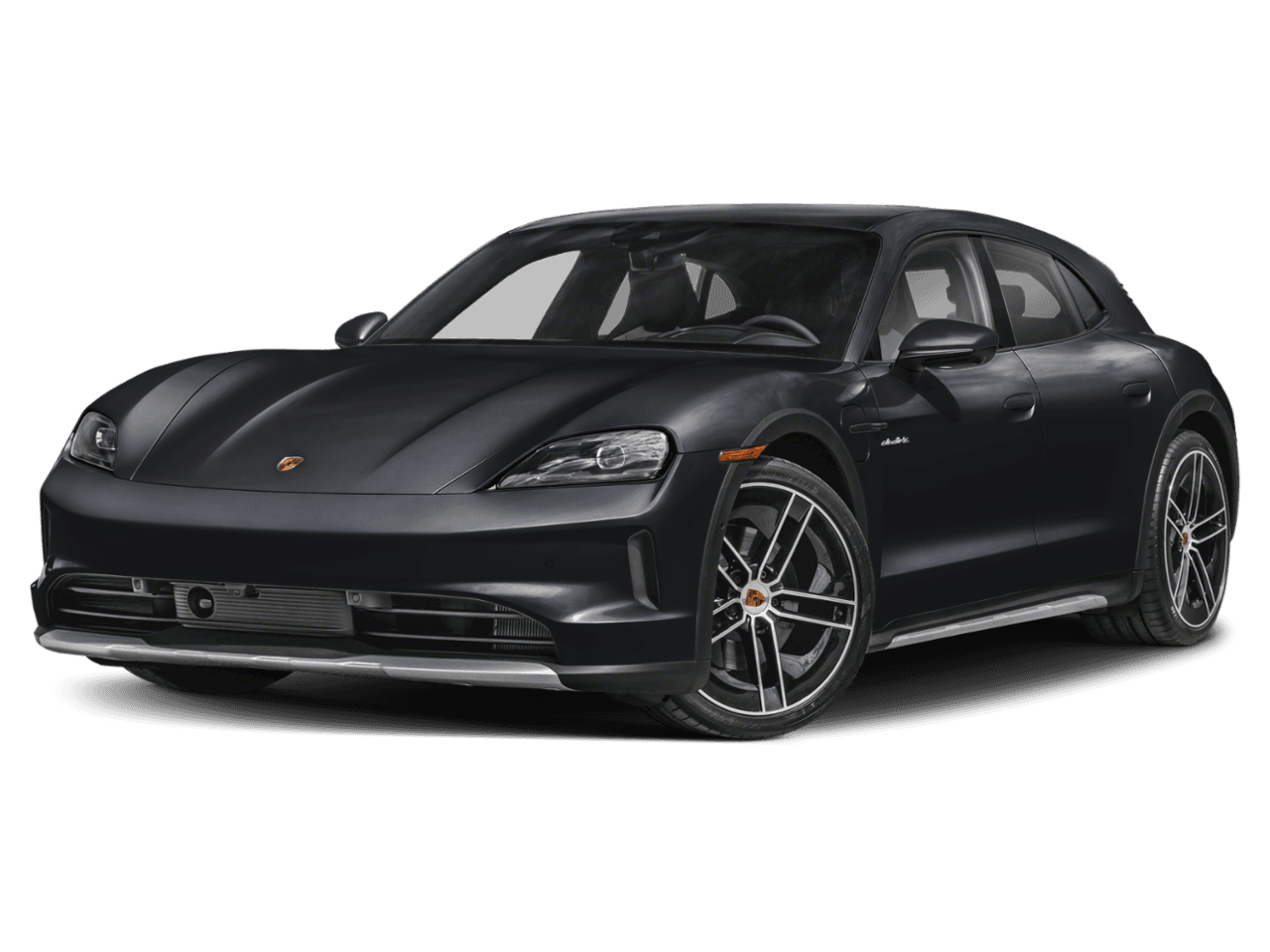 2026 Porsche Taycan 4 - Front 3/4, facing to the left