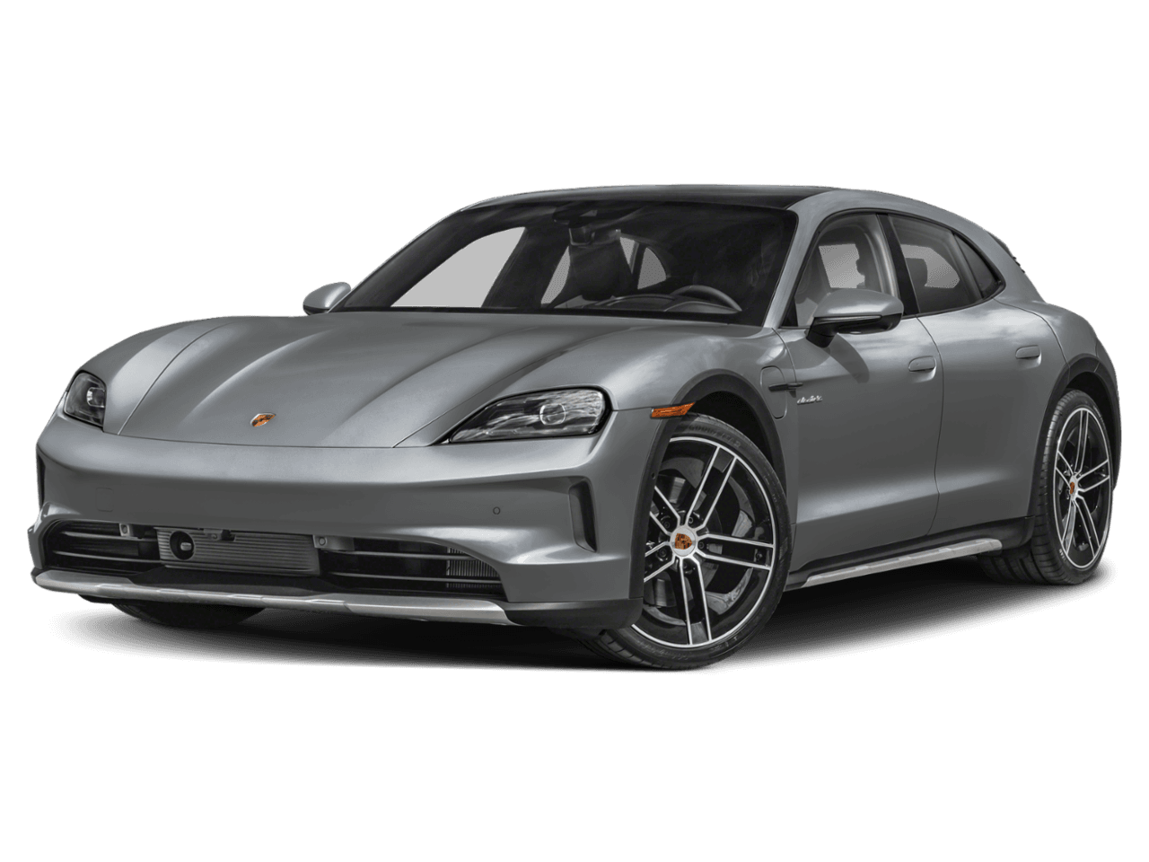 2026 Porsche Taycan 4 - Front 3/4, facing to the left